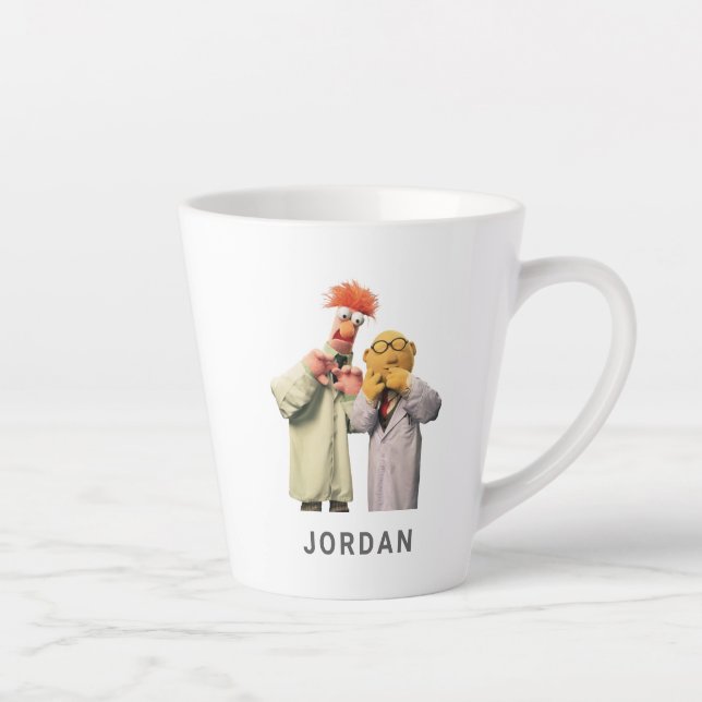 Dr. Bunsen Honeydew and Beaker 2 Latte Mug (Right)