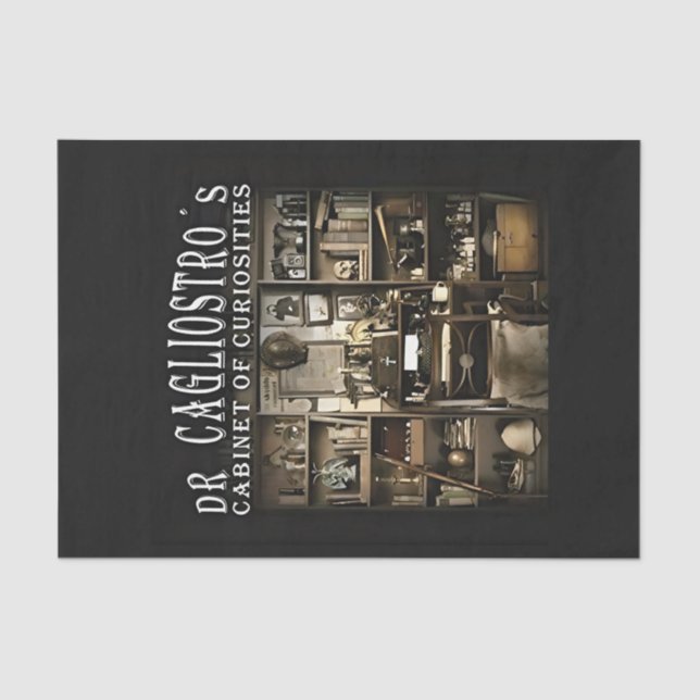 Dr Cagliostro's Cabinet of Curiosities  Tissue Paper (Front)