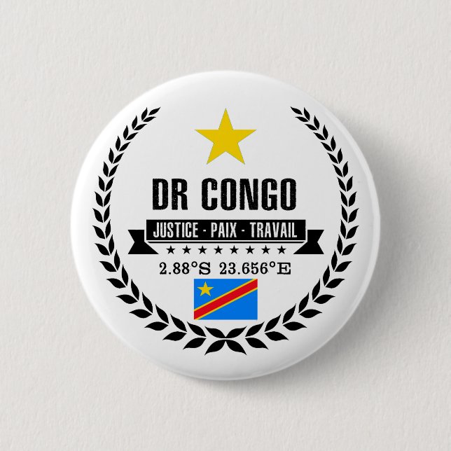 DR Congo Button (Front)