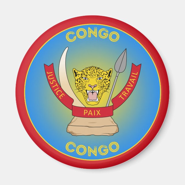 DR Congo Heritage Emblem Magnet (Front)