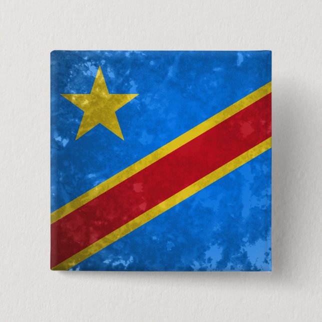 DR Congo Pinback Button (Front)