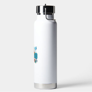 DR Congo Soccer 2026 Soccer Bold Country Typograph Water Bottle
