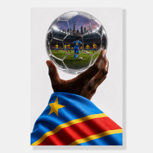DR Congo Soccer Heritage Poster