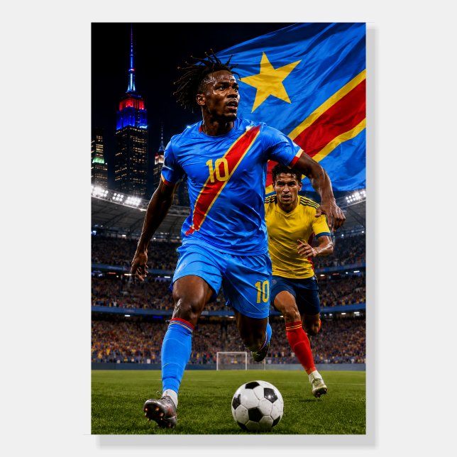 DR Congo Soccer Legend Poster  (Front)