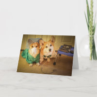 Dr Corgi and Nurse Feel Better Soon