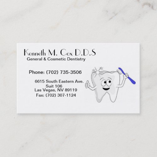 Dr. Cox Card Business Card Template