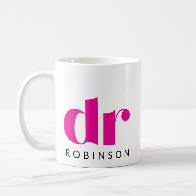 dr [Custom Name] Coffee Mug (Left)