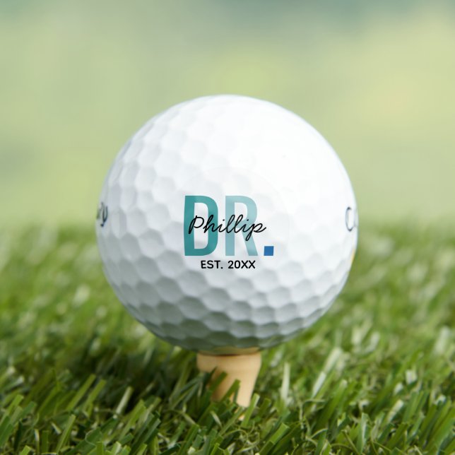 DR. Custom Name Personalized Doctor Appreciation Golf Balls (Insitu Tee)
