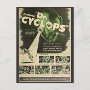 Dr. Cyclops Movie Poster Postcard