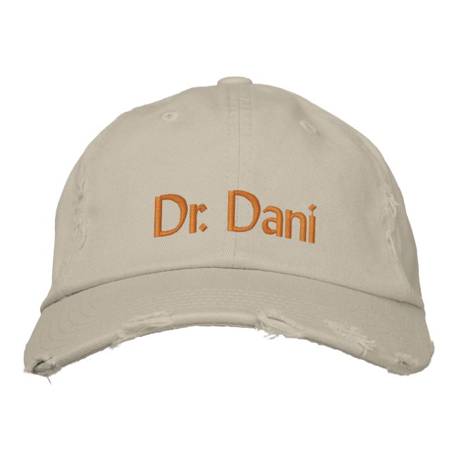 Dr. Dani Embroidered Baseball Cap (Front)