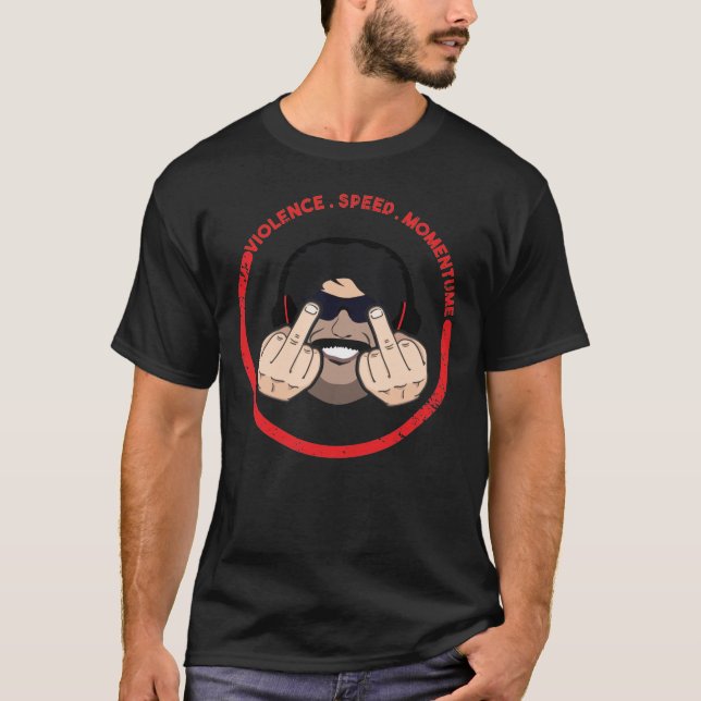 Dr Disrespect Violence Speed Momentum T-Shirt (Front)