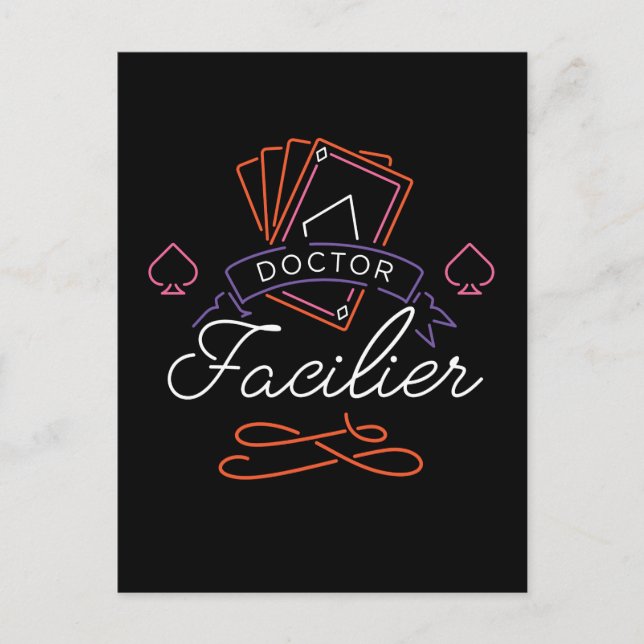 Dr. Facilier | Neon Card Deck Badge Logo (Front)