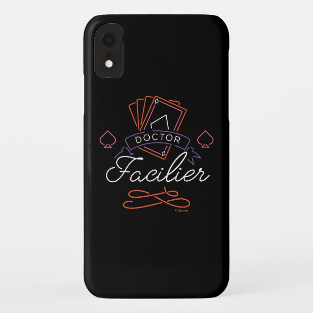 Dr. Facilier | Neon Card Deck Badge Logo Case-Mate iPhone Case (Back)