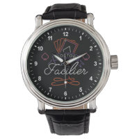 Dr. Facilier | Neon Card Deck Badge Logo Watch