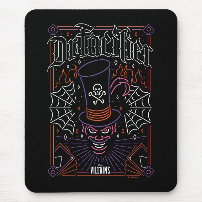 Dr. Facilier | Neon Face Mouse Pad (Front)
