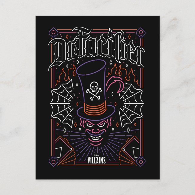 Dr. Facilier | Neon Face Postcard (Front)