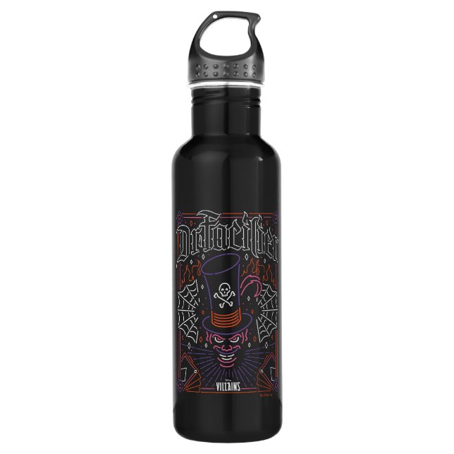 Dr. Facilier | Neon Face Stainless Steel Water Bottle (Front)