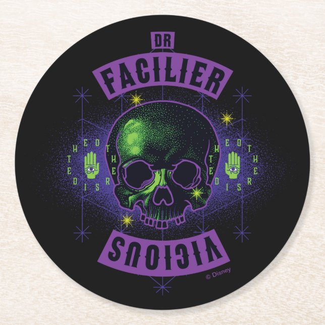 Dr. Facilier | Vicious Round Paper Coaster (Front)