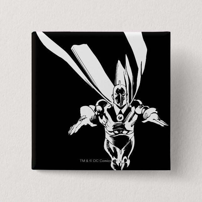 Dr. Fate Flying Outline Pinback Button (Front)