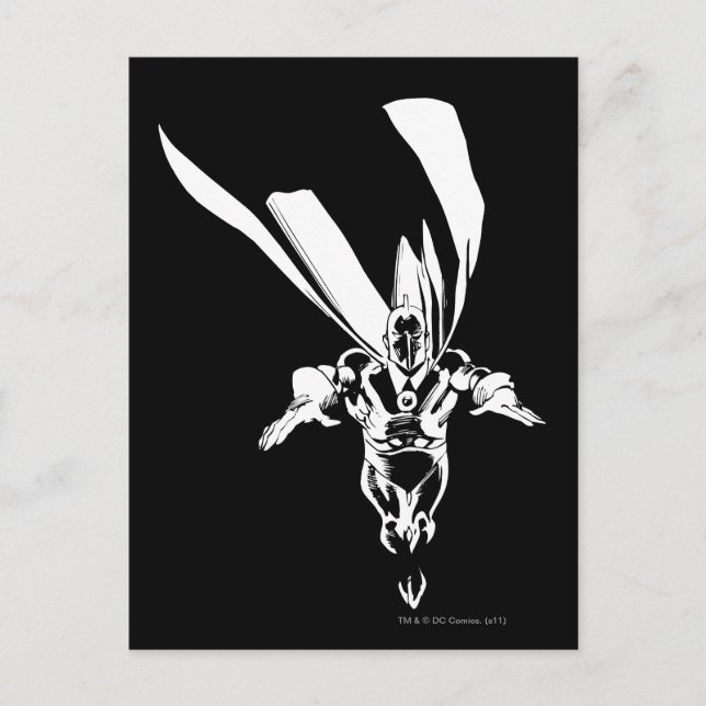 Dr. Fate Flying Outline Postcard (Front)