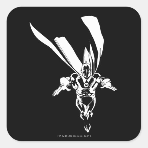 Dr Fate Flying Outline Square Sticker