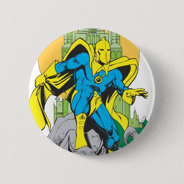 Dr. Fate & Invisible Tower Pinback Button (Front)