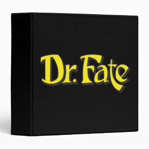 Dr. Fate Logo 3 Ring Binder