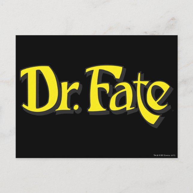 Dr. Fate Logo Postcard (Front)