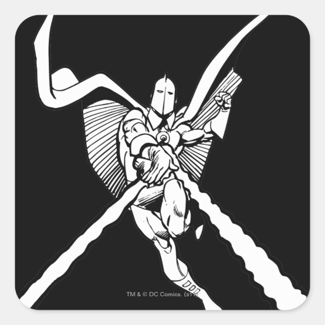 Dr. Fate Magic Outline Square Sticker (Front)