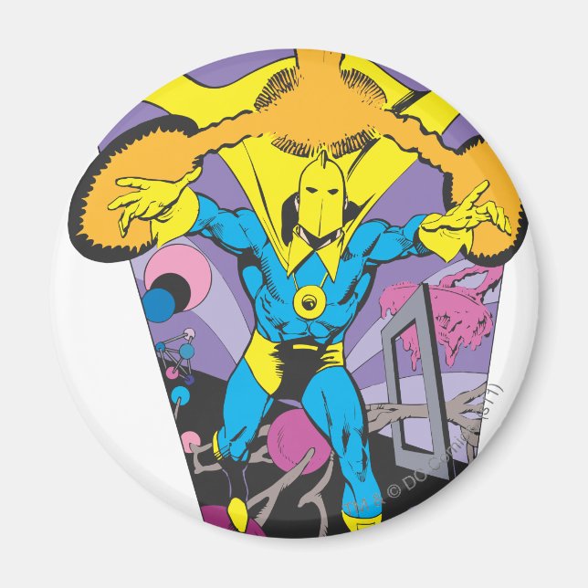 Dr. Fate Manipulates Magic Magnet (Front)