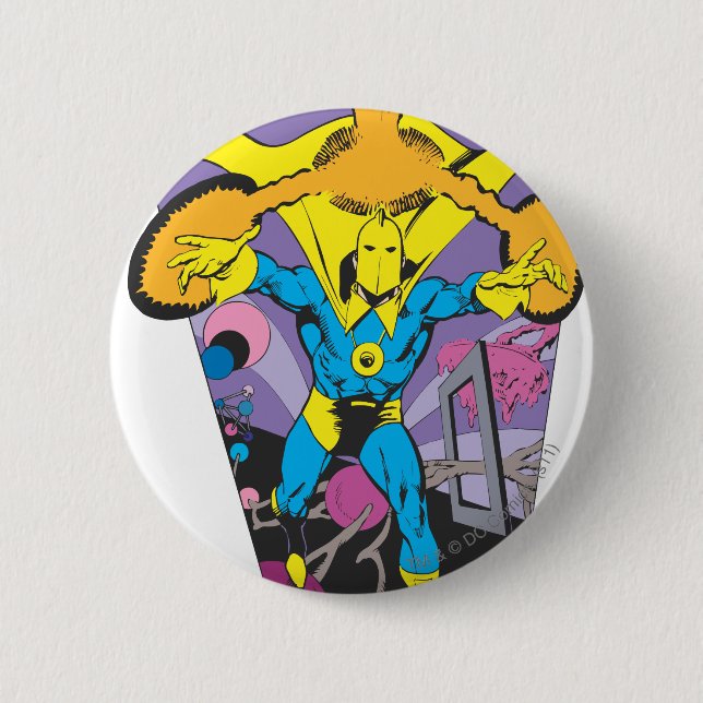 Dr. Fate Manipulates Magic Pinback Button (Front)