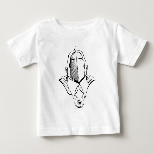 Dr. Fate Mask Outline Baby T-Shirt (Front)