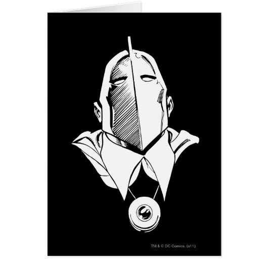 Dr. Fate Mask Outline Cards (Front)