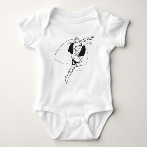 Dr Fate Soaring Outline Baby Bodysuit