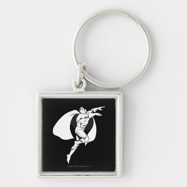 Dr. Fate Soaring Outline Keychain (Front)