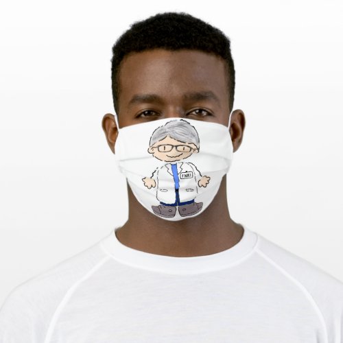 Dr Fauci 2020 Watercolor Illustration Adult Cloth Face Mask