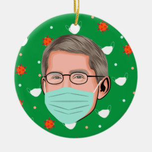 Dr. Fauci Ceramic Ornament