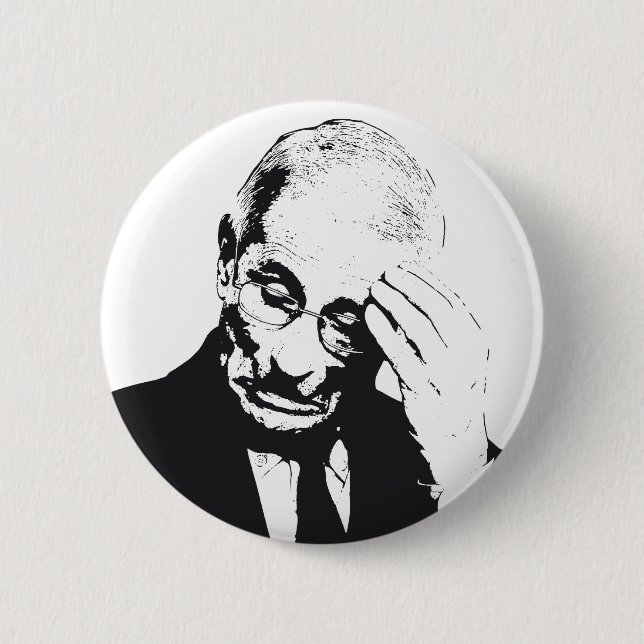 Dr. Fauci Facepalm Button (Front)