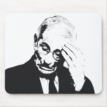 Dr. Fauci Facepalm Mouse Pad by Moma_Art_Shop at Zazzle