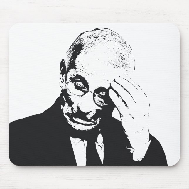 Dr. Fauci Facepalm Mouse Pad (Front)