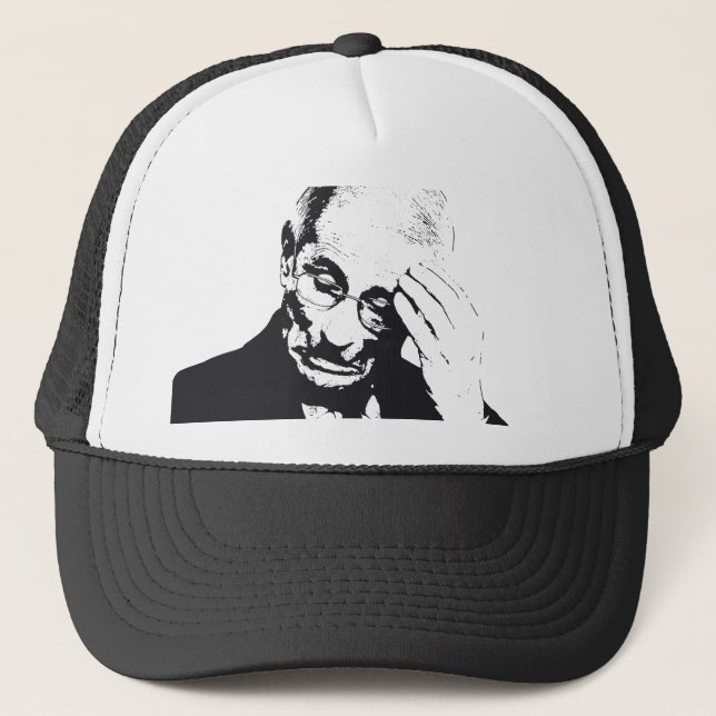 Dr. Fauci Facepalm Trucker Hat (Front)