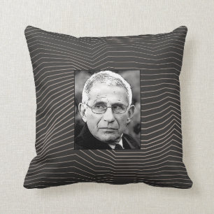 Dr. Fauci, mesh design, Throw Pillow