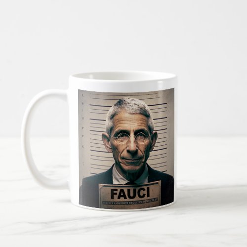 Dr Fauci Mugshot  Coffee Mug