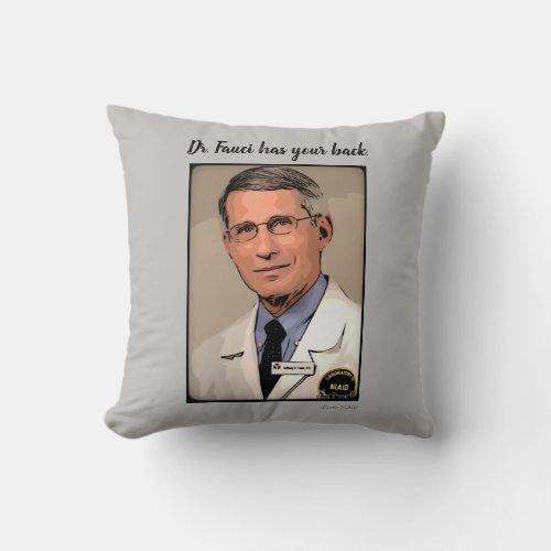 Dr Fauci Throw Pillow