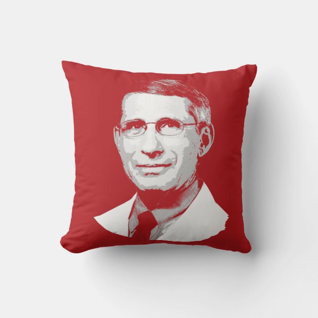 DR FAUCI THROW PILLOW (Front)