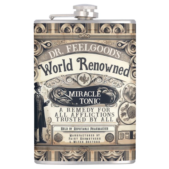 Dr FeelGood's Miracle Elixir Flask (Front)