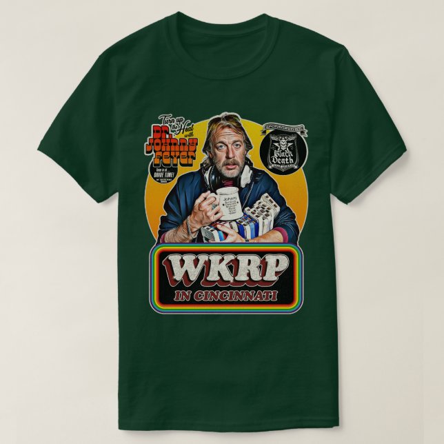 Dr Fever at Drive Time WKRP in Cincinnati T-Shirt (Design Front)