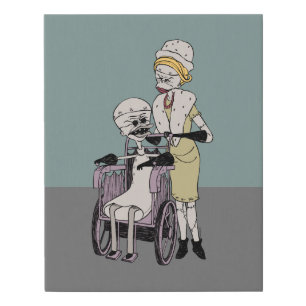 Dr. Finkelstein & Jewel Faux Canvas Print