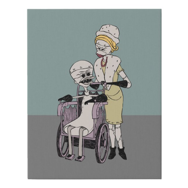 Dr. Finkelstein & Jewel Faux Canvas Print (Front)