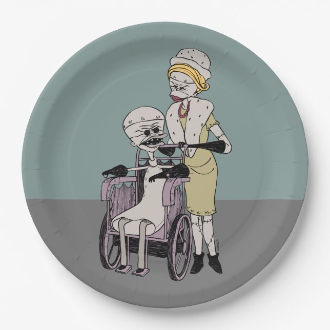 Dr. Finkelstein & Jewel Paper Plates (Front)